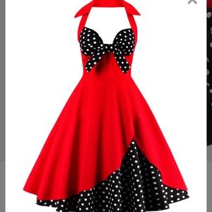 Gorgeous Pinup Style Halter Dress